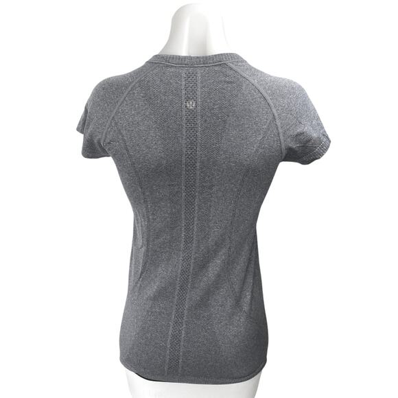 Lululemon Swiftly Tech Women's Gray Sculpt Knit Short Sleeve Tee T-Shirt Top 6 - Picture 2 of 4